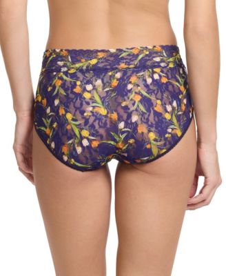 Women's Printed Signature Lace French Brief Panty