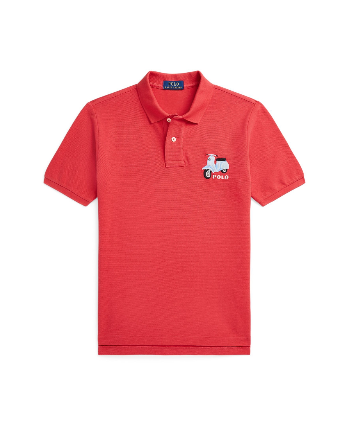 Polo Ralph Lauren Big Boys Scooter-embroidered Polo Shirt In Starboard Red