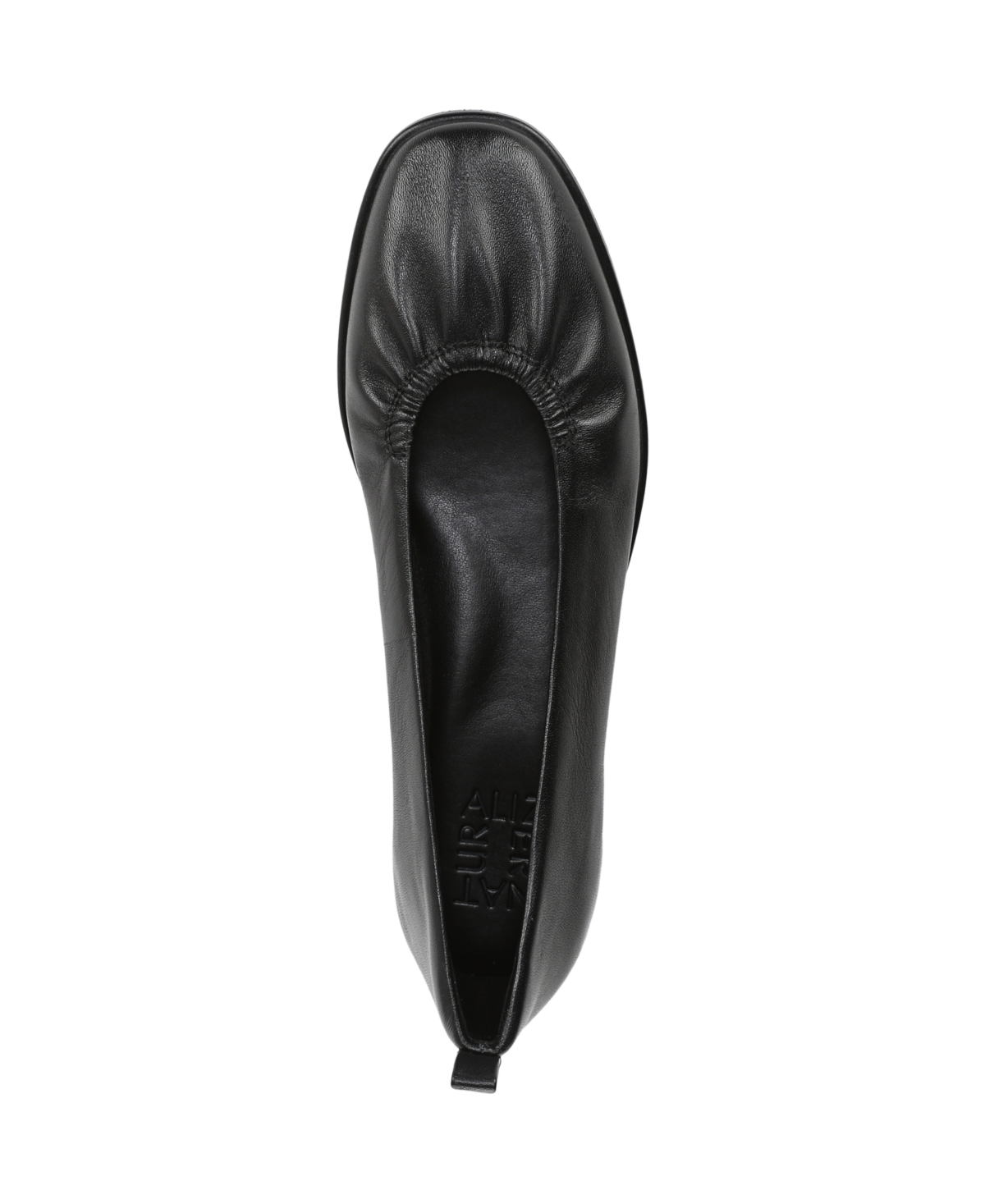 Naturalizer Estie Flat In Black Leather