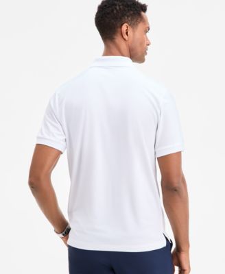 Men's Ottoman Short Sleeve Textured Quarter-Zip Polo Shirt, Exclusively at Macy's