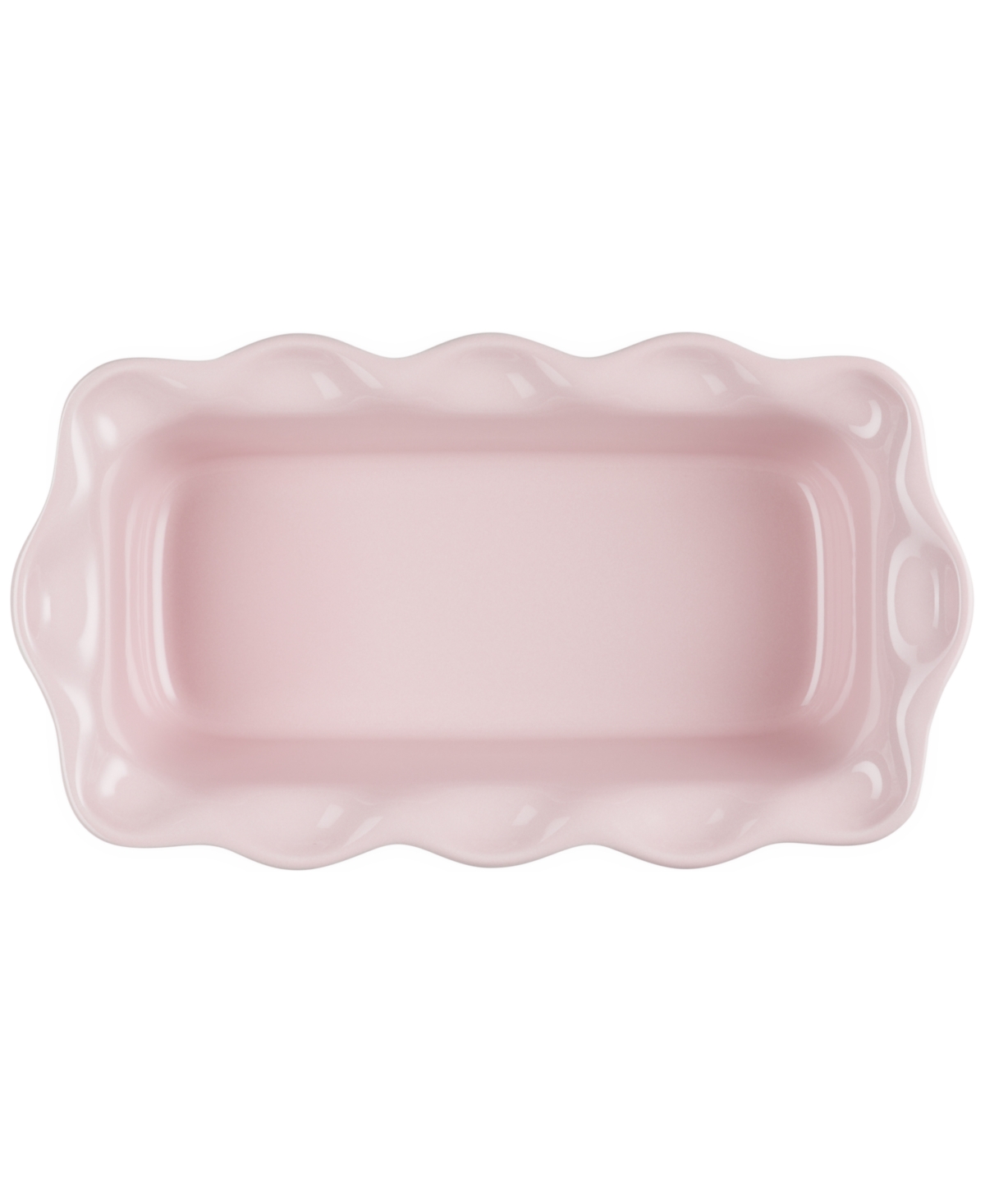 Le Creuset Heritage Stoneware 9-inch Fluted Loaf Pan In Chiffon Pink