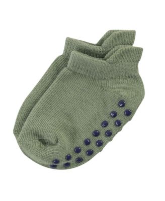 Toddler Boys Natural No Show Grip Socks 12 Pair Pack