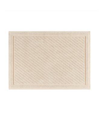 Host & Home Cotton Bath Rug, Stylish Textured Woven Design, Slip Resistant Backing, 5 Color Options, 2-Piece Set - 17x24 & 20x32