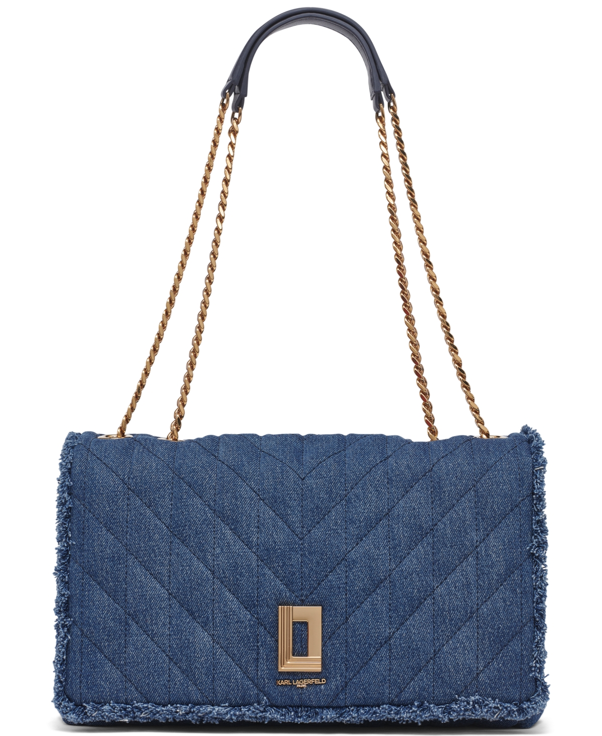 Lafayette Large Shoulder Bag - Washed Denim