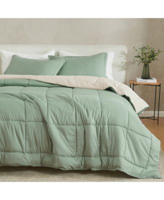 All Season Down Alternative Reversible Comforter Set