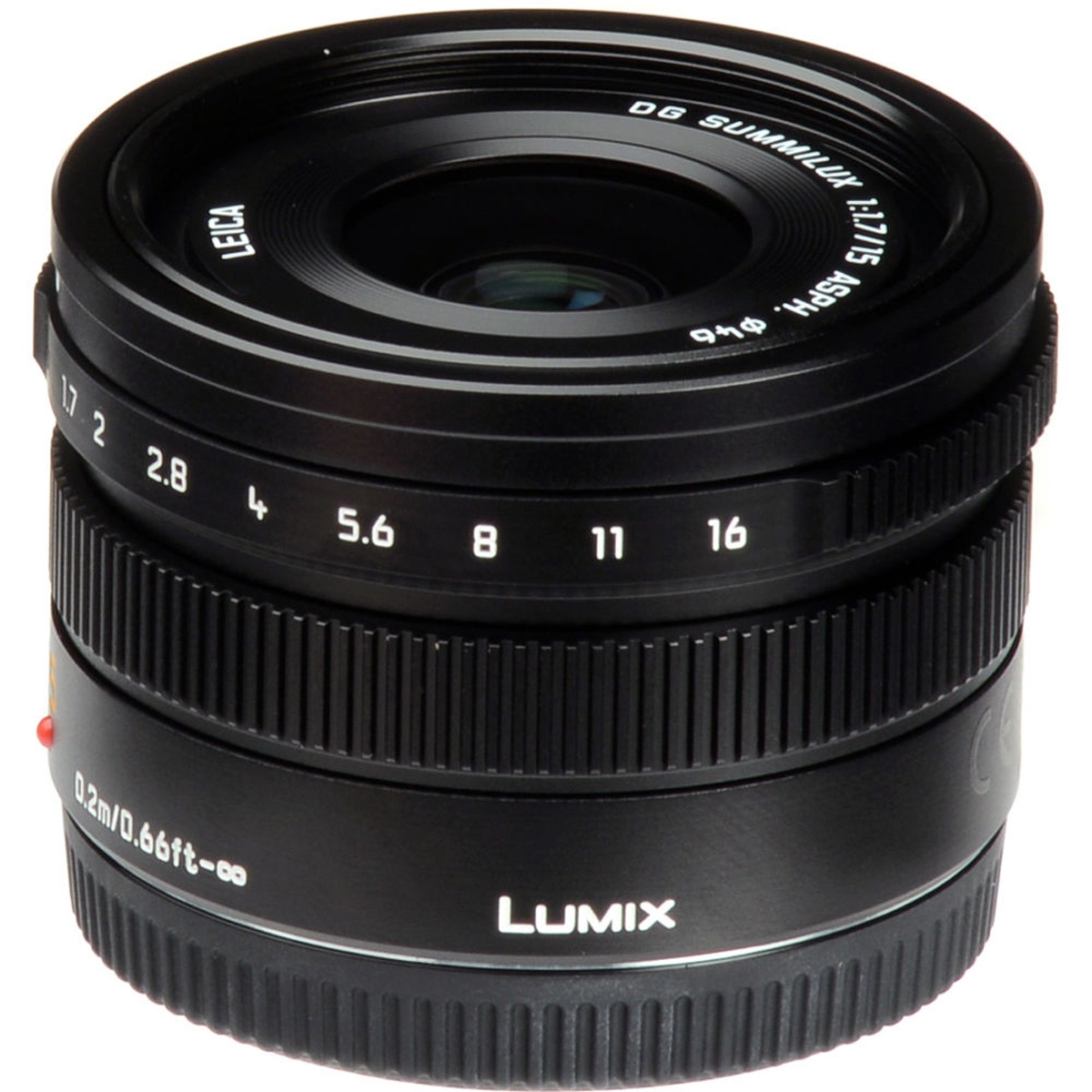 Panasonic Lumix G Leica Dg Summilux 15mm f/1.7 Aspherical Lens for Micro Four Thirds, Black