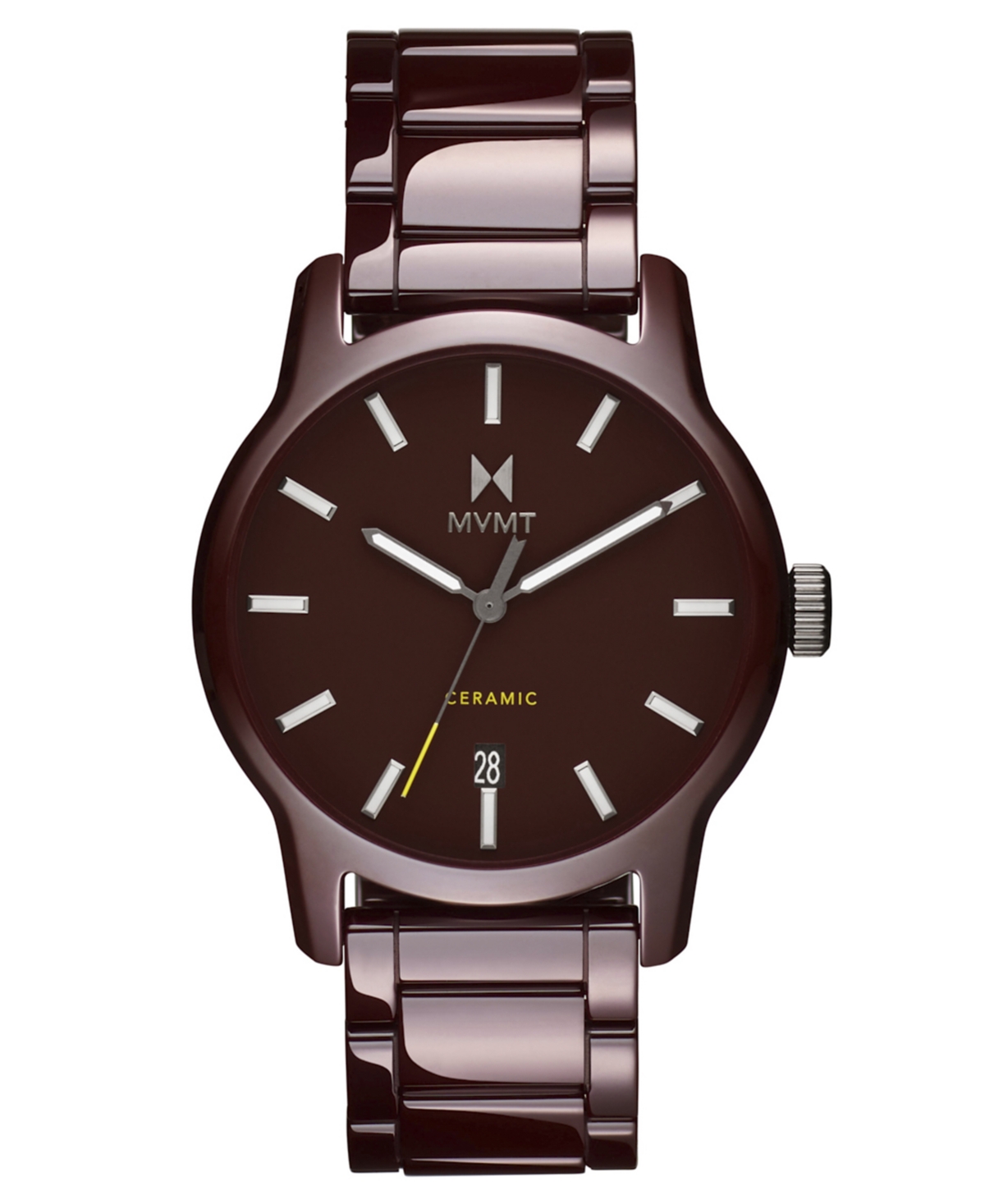 Men's Classic Ii Dark Red Ceramic Bracelet Watch, 44mm - Dark Red