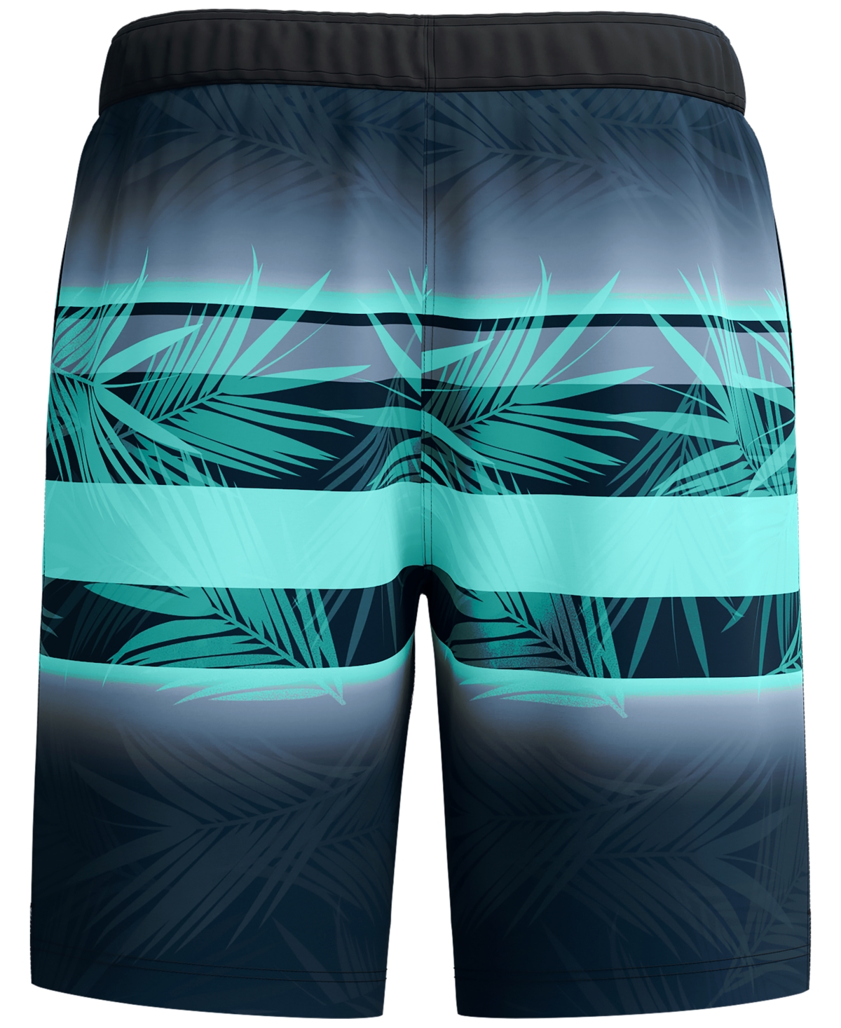 Speedo Men's Bondi Basin Palm Print Drawstring 9" Boardshorts In Anthracite