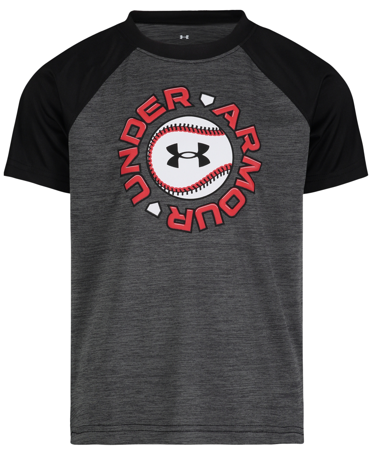 UNDER ARMOUR UNDER AMOUR TODDLER & LITTLE BOYS TECH BASEBALL GRAPHIC RAGLAN-SLEEVE T-SHIRT 