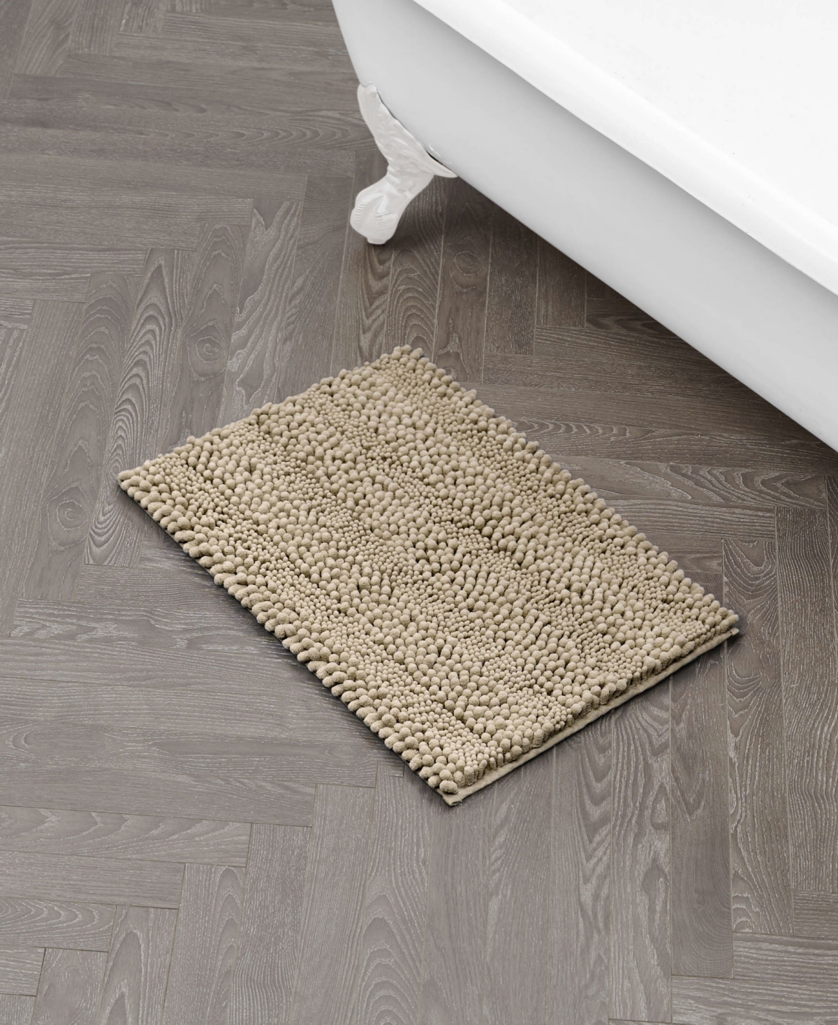 Laura Ashley Astor Chenille Bath Mat, 17" x 24"