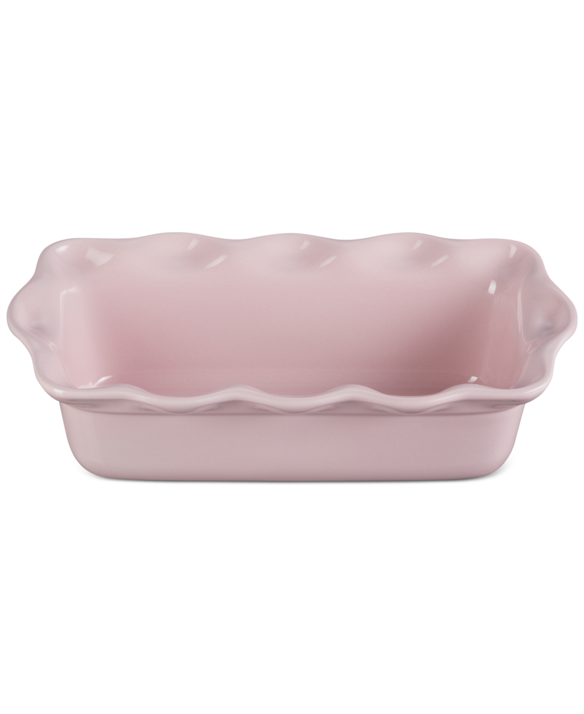 Le Creuset Stoneware Heritage Pie Dish & Fluted Loaf Pan Set In Chiffon Pink