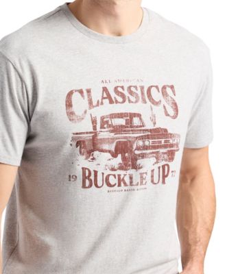 Men's Trige Graphic with Pickup Truck Print T-Shirt