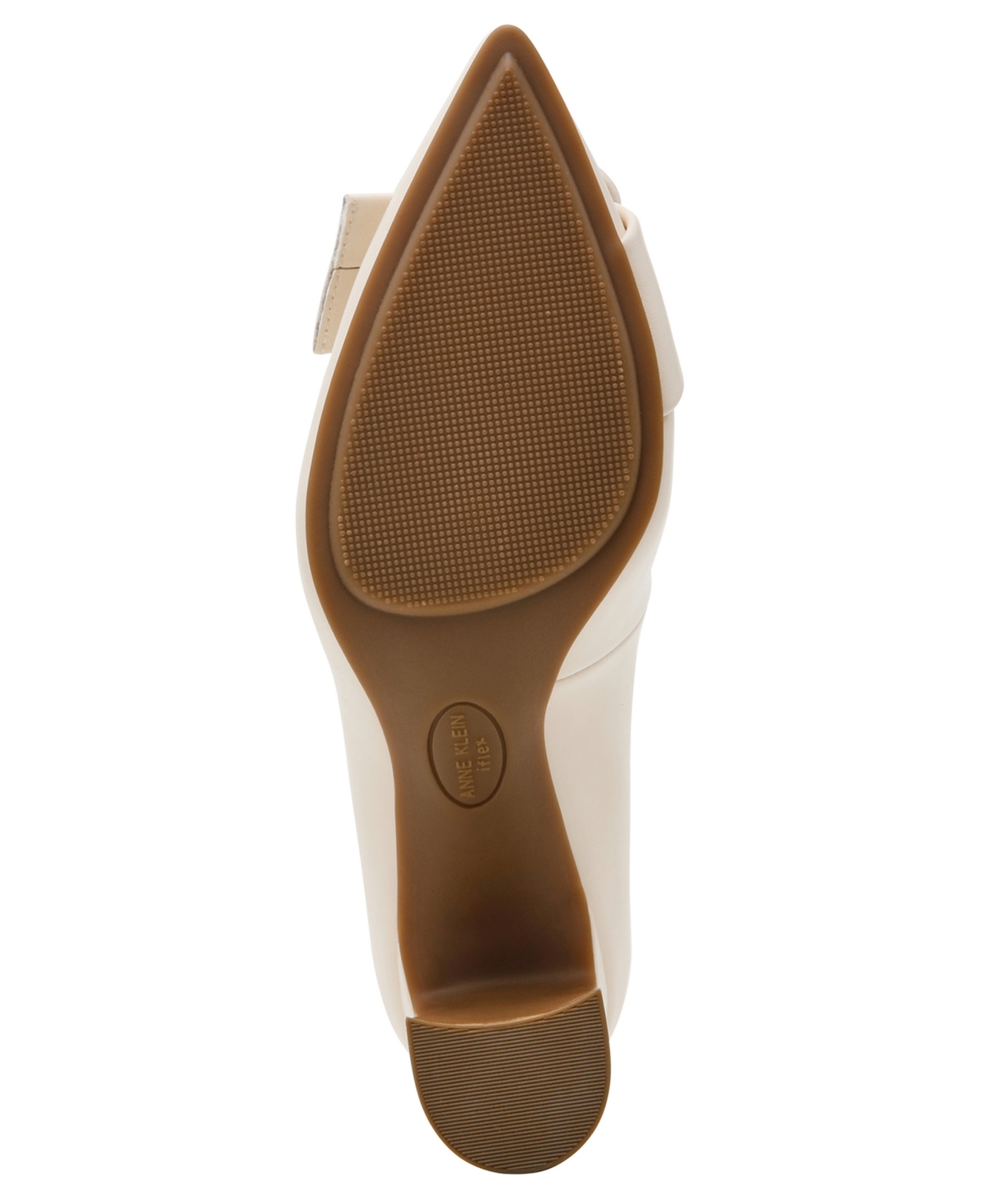 Anne Klein Women's Bentley Buckle Block Heel Pumps In Bone