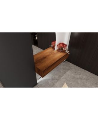 60" Bathroom Cabinet,Soft Close Drawer,Float Mounting Design (Only Vanity, Without Sink)