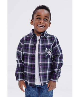 Boys Disney Flannel Button Down Dress Shirt