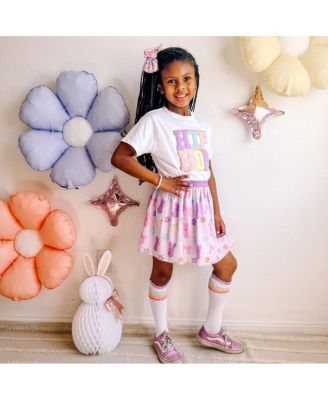 Little and Big Girls Coquette Easter Bunny Tutu Skirt