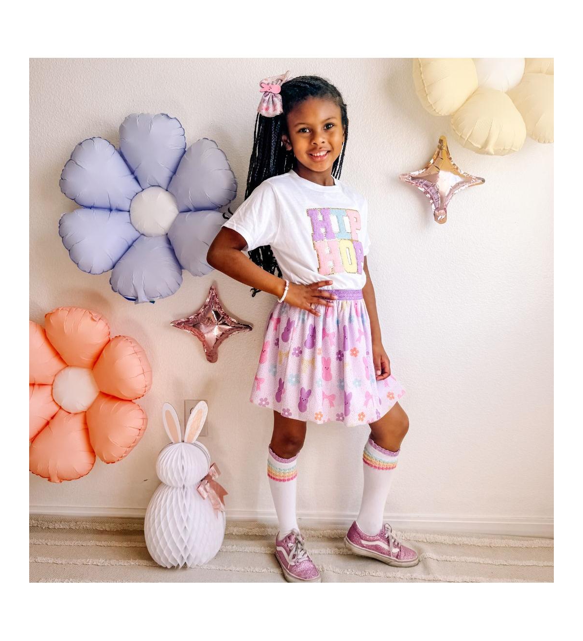 Sweet Wink Little and Big Girls Coquette Easter Bunny Tutu Skirt