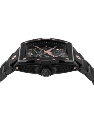 Men's Automatic The Skeleton 2.0 Black Ion Plated Bracelet Watch 44mm