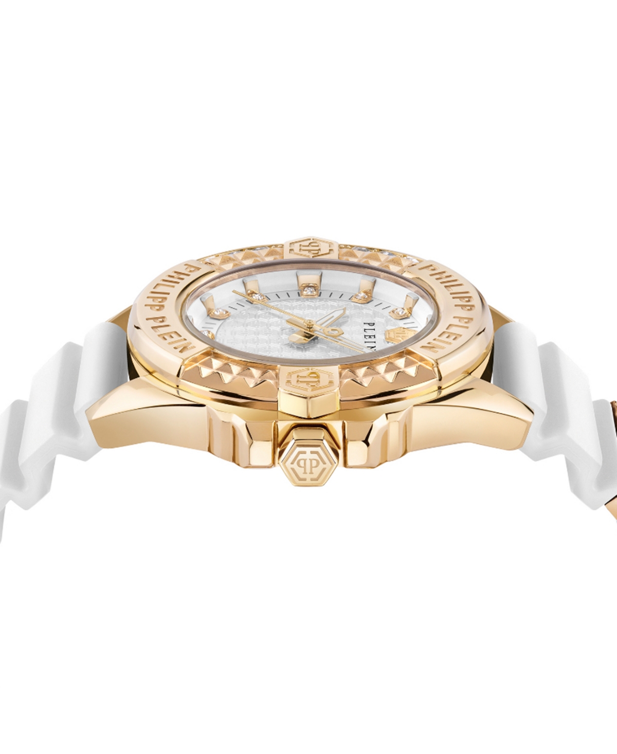 Philipp Plein Plein Majesty Crystal Watch In Ip Yellow Gold
