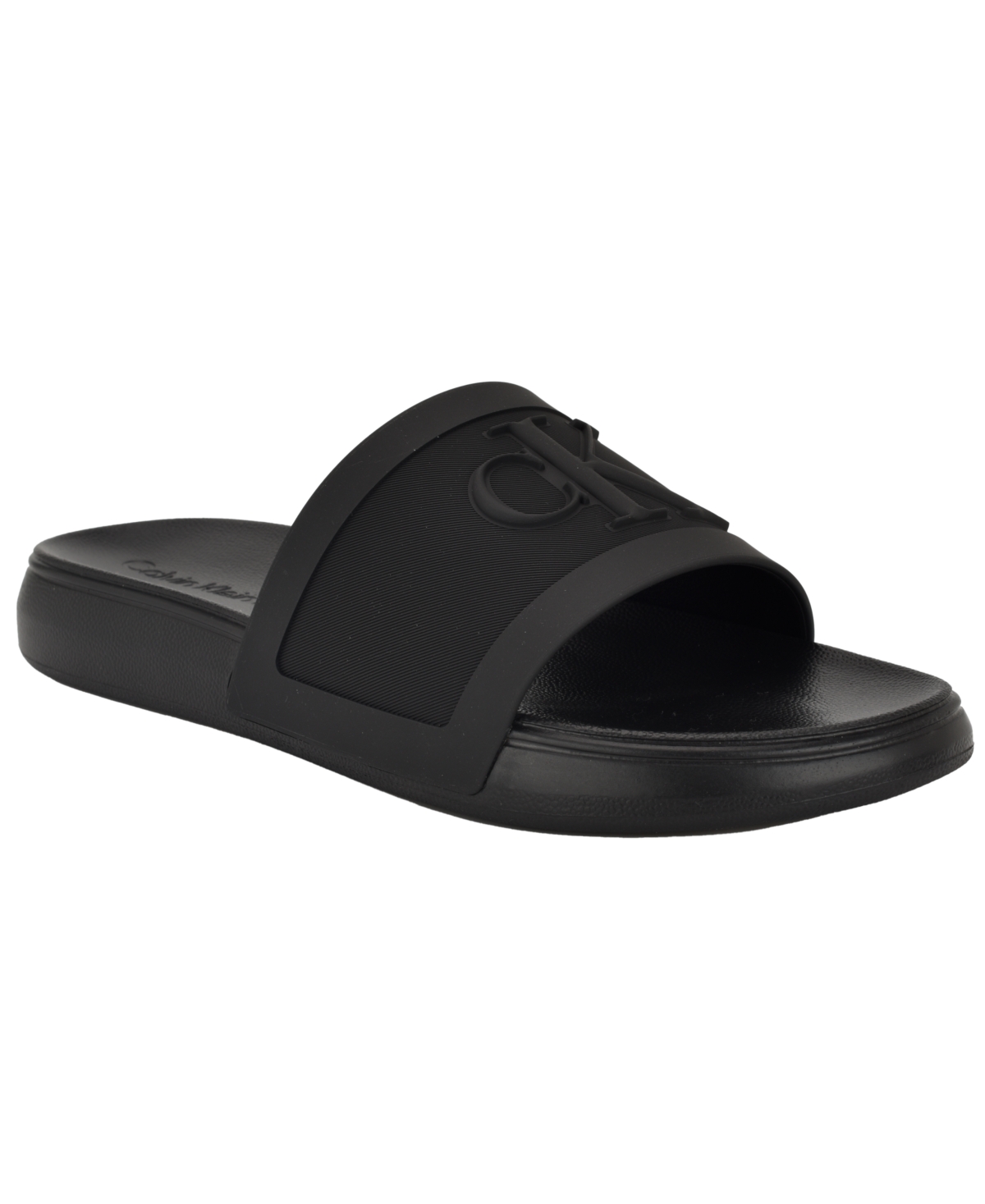 Shop Calvin Klein Men's Wlinderz Casual Slip-on Slide In Black
