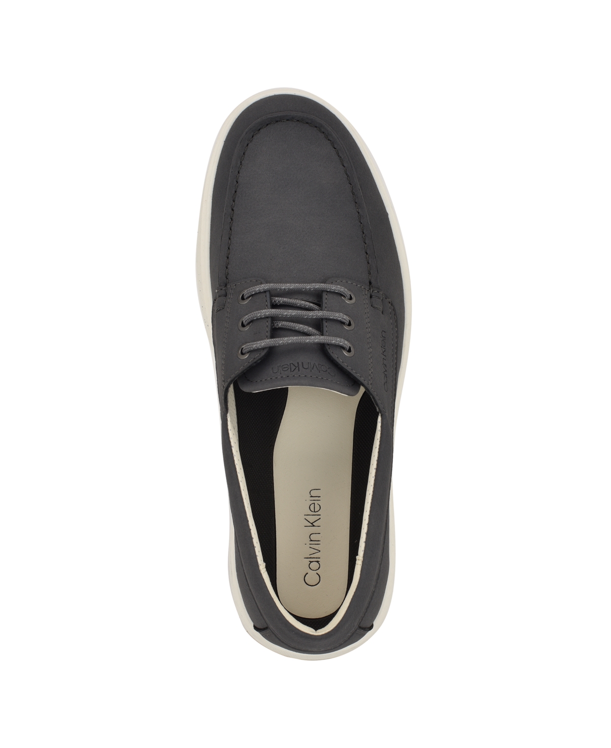 Calvin Klein Men's Januse Casual Boat Shoe In Light Gray