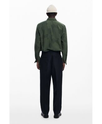 Men's Pleated trousers with contrasts