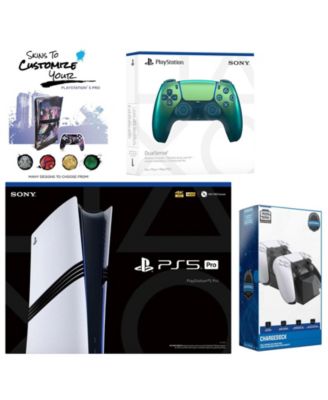 PlayStation 5 Pro with Extra  Controller, Dual Charging Dock and MightySkins Decal Voucher