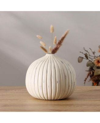 Nisi 8" Round Resin Vase