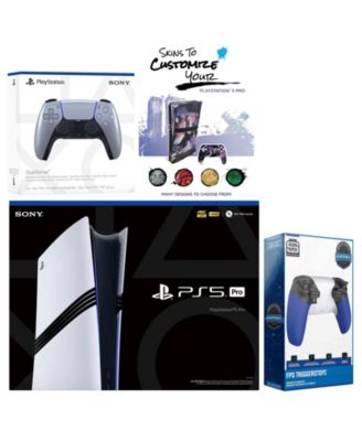 PlayStation 5 Pro with Extra Volcanic Red Controller, Trigger Stop Kit and MightySkins Decal Voucher Plus 2 Year CPS Extended Warranty