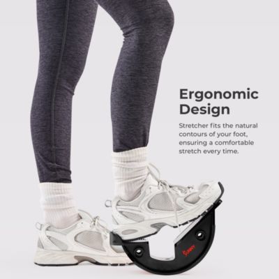 Calf & Hamstring Stretcher and Foot Rocker, Grey