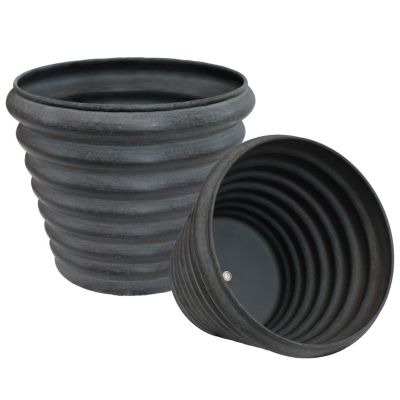 Molly Metal Indoor or Outdoor Planter with Drainage Hole - 12.5 in
