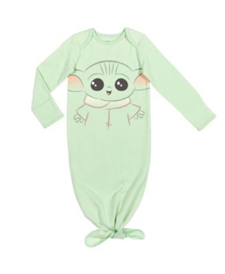 Baby Boys Yoda Sleeper Gown and Hat