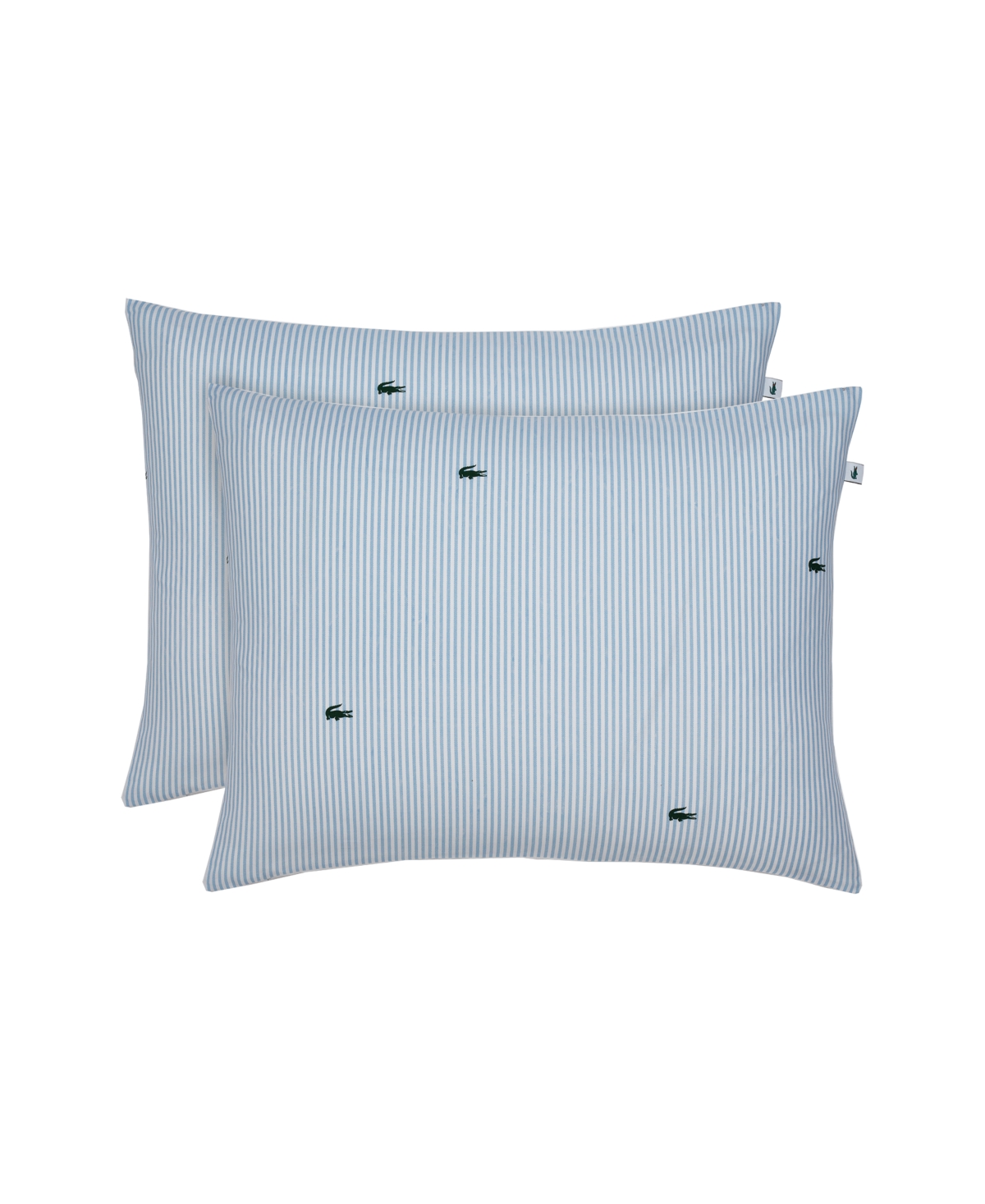 Lacoste Home Pinstripe Croc Cotton 3-pc. Comforter Set, Full/queen In Blue