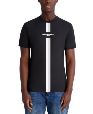 KARL LAGERFELD PARIS - Men's Racing Stripe Logo T-Shirt