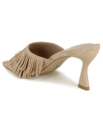 Women's Darby Fringe Slip On Dress Sandals