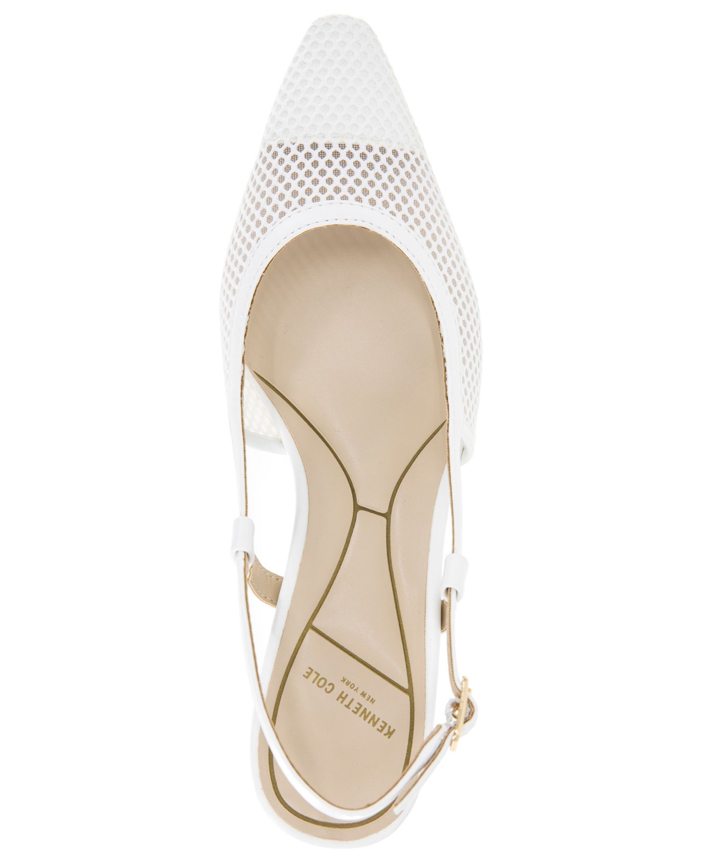 Женские туфли Kenneth Cole New York Martha Mesh Kitten Heel, цвет: Белый — фото 4