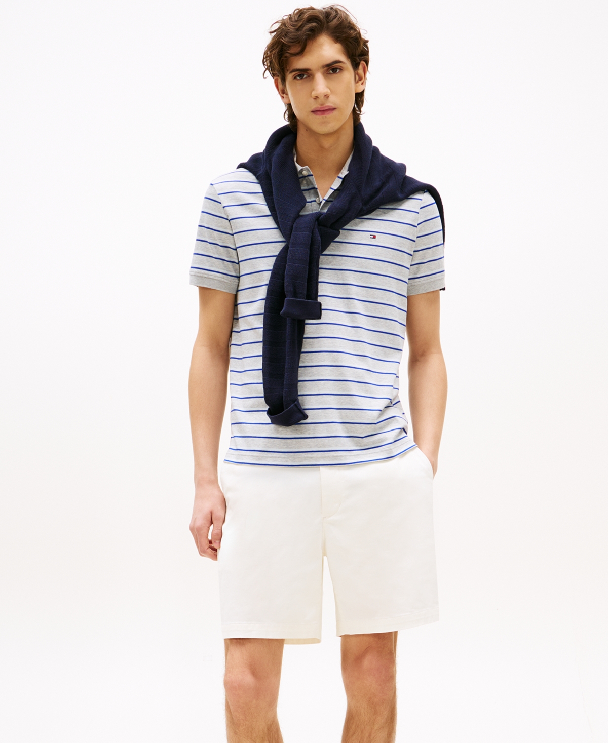 Tommy Hilfiger Men's Regular-fit Interlock Stripe Polo Shirt