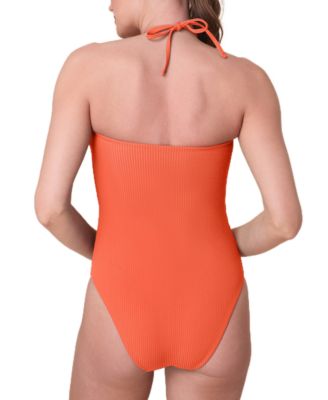 Women's The Zoe Halter Ribbed One Piece Swimsuit