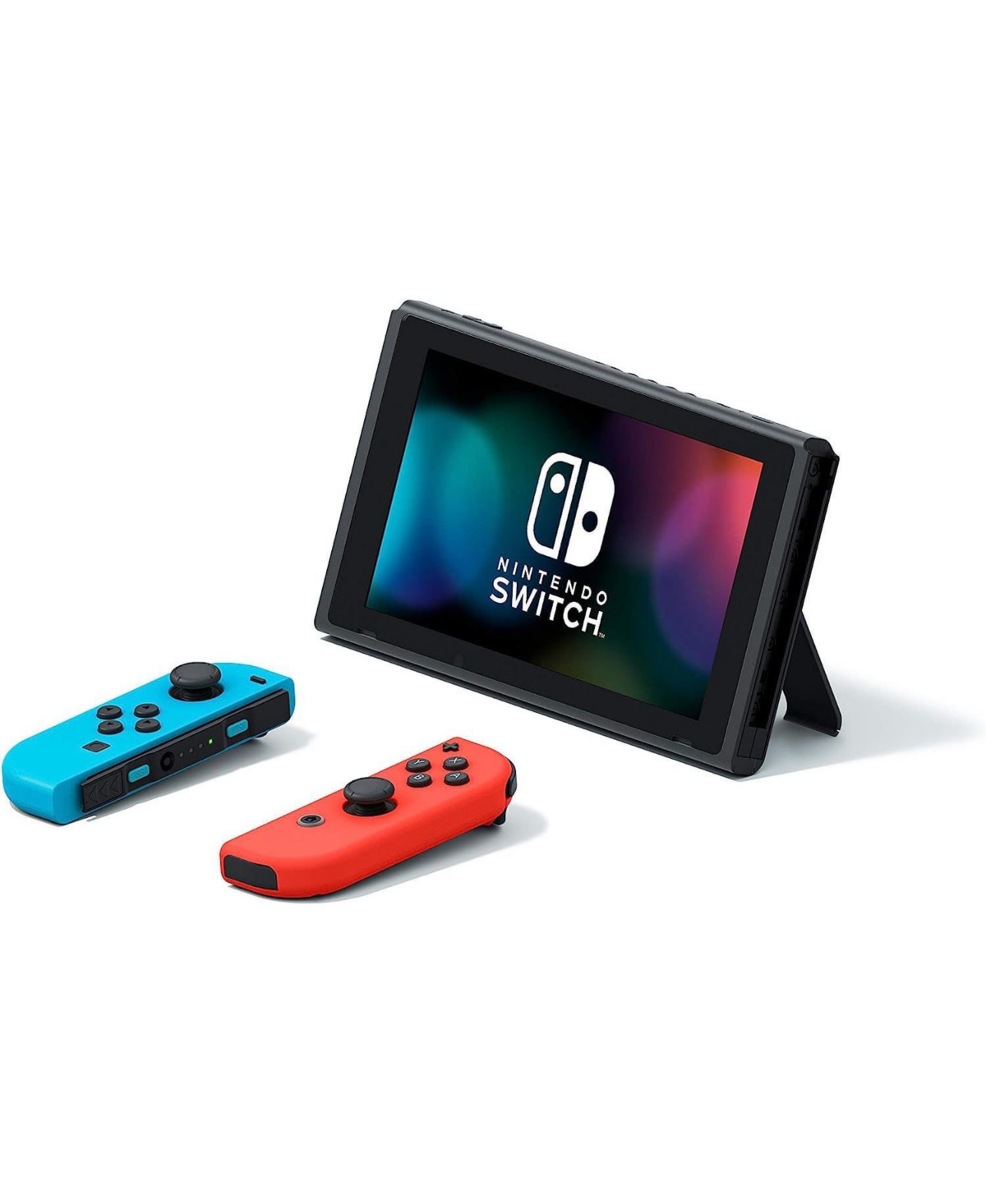 Nintendo Switch 32GB Console Neon Red/Blue Joy-Con Bundle with Surge 11-In-1 Accessory Starter Pack and Minecraft