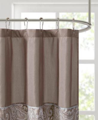 Aubrey Jacquard Beaded Shower Curtain, 72" x  72"