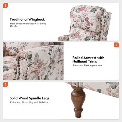  Standard Size  Variety Fabric Options  Manual Recline, Traditional Style  Alexander Recliner Chair