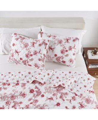 Festive Holiday Reversible Microfiber Quilt Set with Shams