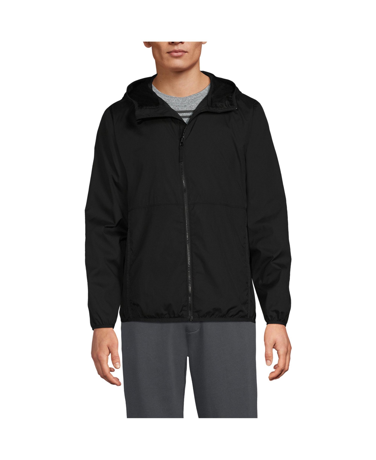 Men's Upf 50 Windbreaker Jacket - Black