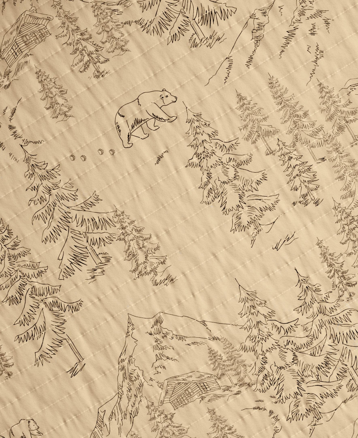 Linery & Co. Lodge Printed Microfiber Quilt Set with Shams