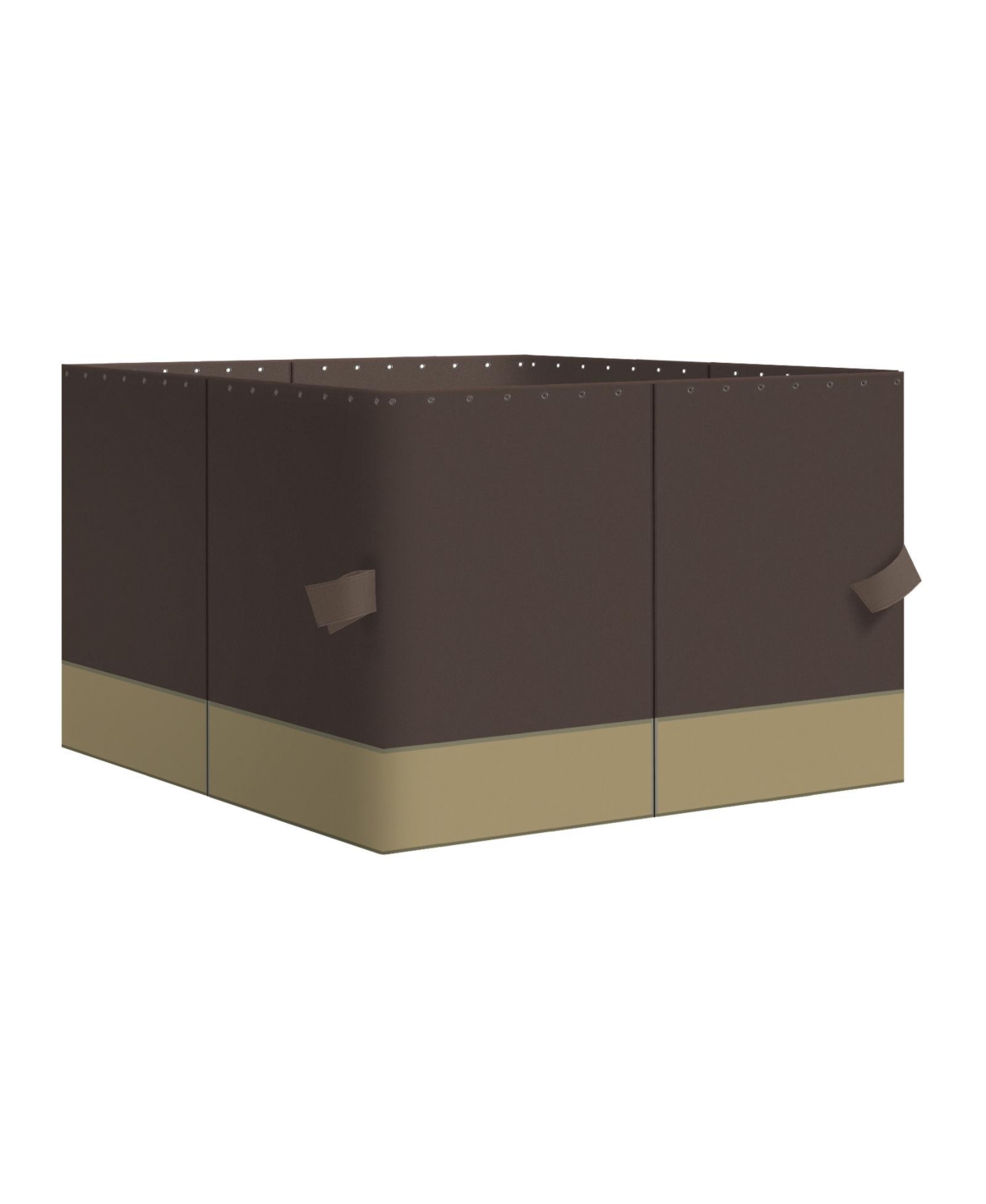12' x 12' Gazebo Curtain Replacement Universal 4-Panel Sidewalls (Only Curtain) - Khaki