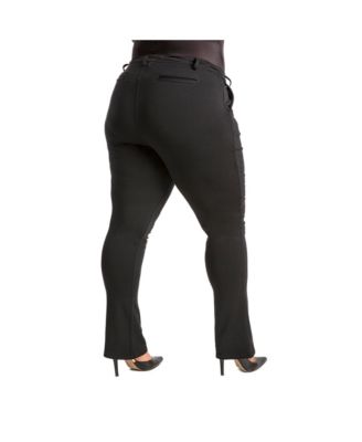 Plus Size Ponte Classic Casual Pant
