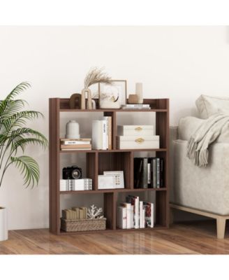 7 Cubes Open-back Bookshelf with Anti-Toppling Devices