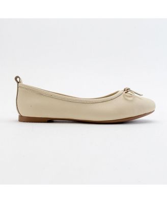 Florence Leather Ballerina Flats