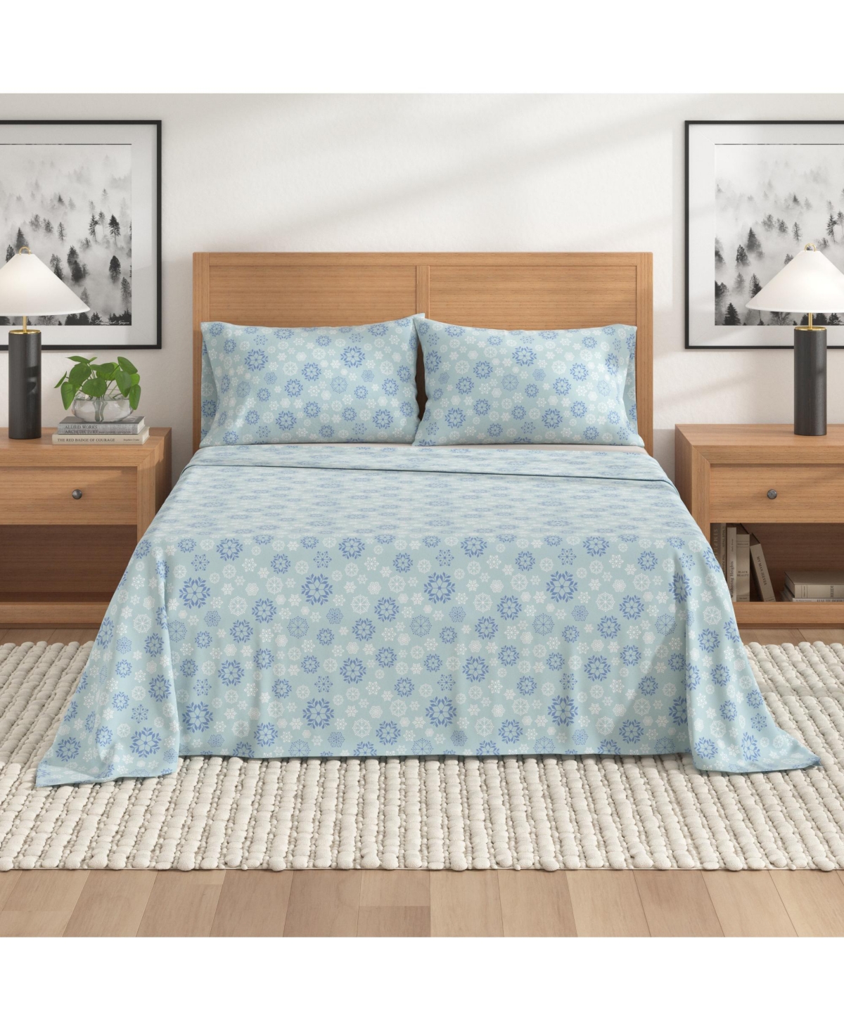 Linery & Co. 100% Turkish Cotton Winter Flannel Sheet Set