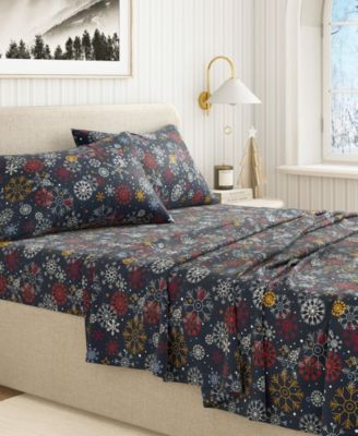 Ultra-Soft Turkish Cotton Flannel Winter Floral Print Sheet